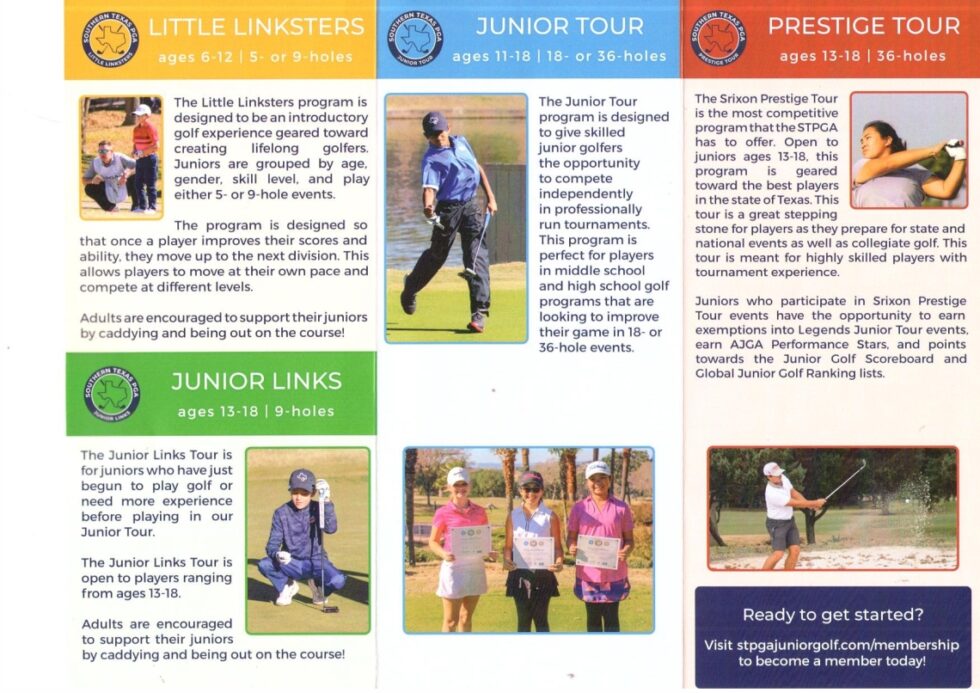 STPGA Junior Golf The Wilderness at Lake Jackson